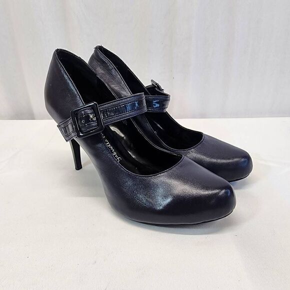 Gabriella Rocha Athens Leather Heels Size 9.5 - Picture 2 of 14